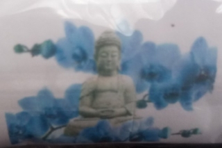 Kamínkové vyšívání Obrázek s kamínků Vyšívací sada diamantové vyšívání KAMÍNKY JSOU PO CELÉ PLOŠE budha > 20x20cm