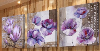 Kamínkové vyšívání Obrázek s kamínků Vyšívací sada s kamínky diamantové vyšívání květy > 3 x 20x20cm