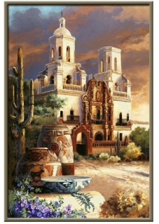 Kamínkové vyšívání obraz z kamínků Vyšívací sada diamantové vyšívání KAMÍNKY JSOU PO CELÉ PLOŠE sídlo > 15x25cm