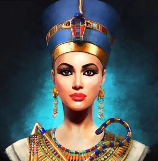 Kamínkové vyšívání obraz z kamínků Vyšívací sada diamantové vyšívání KAMÍNKY JSOU PO CELÉ PLOŠE Egypt žena > 20x30cm
