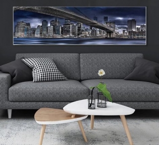 Diamantové vyšívání Obrazy s kamínků KAMÍNKY JSOU PO CELÉ PLOŠE most > 20x60cm