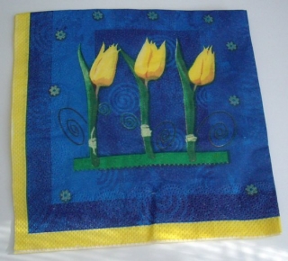 Ubrousek na decoupage tulipány