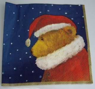 Ubrousek na decoupage medvídek