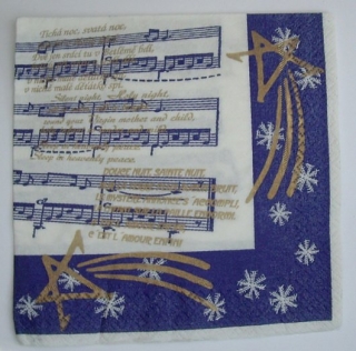 Ubrousek na decoupage noty