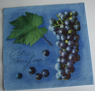 Ubrousek modré hrozno ubrousek na decoupage