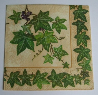 Ubrousek břečťan ubrousek na decoupage