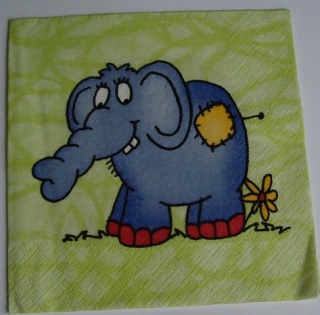 Ubrousek slon ubrousek na decoupage slůně