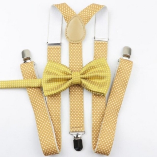 Kšandy šle s motýlkem puntík 2,5cm x 100cm kšandy Dámské Pánské > varianta 3
