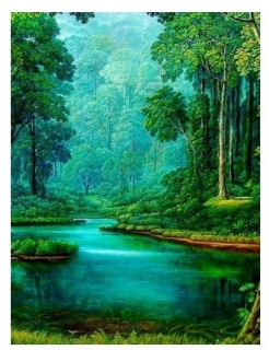 Diamantové vyšívání Obrazy s kamínků KAMÍNKY JSOU PO CELÉ PLOŠE příroda > 15x20cm
