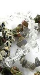 Náramek s kamínků léčivé a uklidňující barva čirá bílá