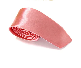 Kravata pánská dámská růžová světle
