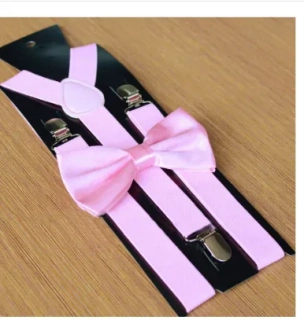 Kšandy šle 2,5cm x 120cm pánské dámské růžové světle