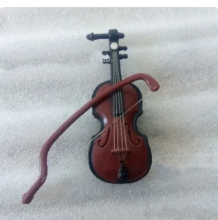 Housle miniatura hnědé 