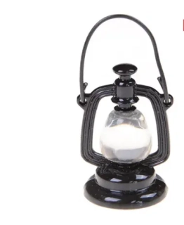 Lampa petrolejová miniatura 1/12 černá