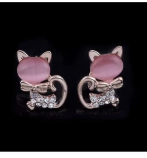 Náušnice klipsy kočička kočka Hello Kitty 