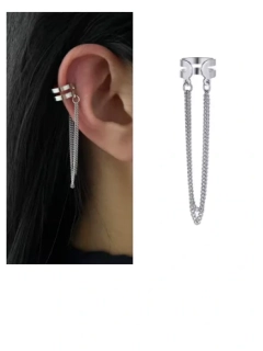 Náušnice klipsy piercing na ucho klipsy nos řetízek
