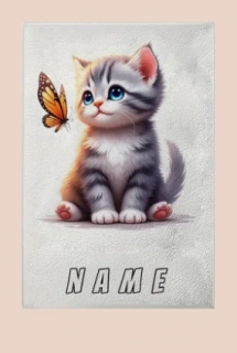 Ručník s vlastním jménem kočička