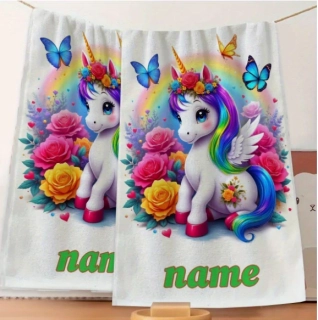 Ručník s vlastním jménem jednorožec koník 