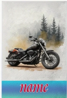 Ručník s vlastním jménem motorka