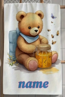Ručník s vlastním jménem medvídek medvěd 