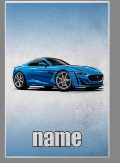 Ručník s vlastním jménem auto