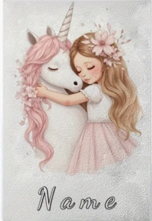 Ručník s vlastním jménem jednorožec s láskou