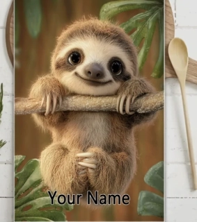 Ručník s vlastním jménem opička 