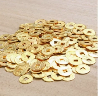 Čínská mince pro štěstí Penízky 1 ks