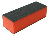 Leštící blok na nehty třístranný červený