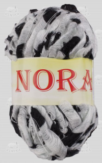 NORA č.12 bíločerná 100g volánková