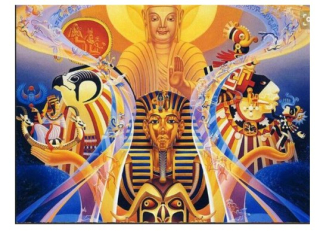 Diamantové vyšívání Obrazy s kamínků KAMÍNKY JSOU PO CELÉ PLOŠE Egypt > 20x30cm