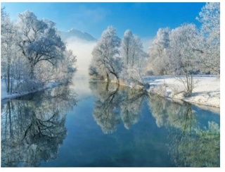 Diamantové vyšívání Obrazy s kamínků KAMÍNKY JSOU PO CELÉ PLOŠE jezero > 20x30cm