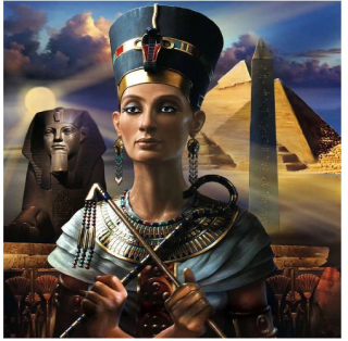 Diamantové vyšívání Obrazy s kamínků KAMÍNKY JSOU PO CELÉ PLOŠE Egypt žena > 20x20cm