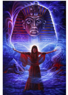 Diamantové vyšívání Obrazy s kamínků KAMÍNKY JSOU PO CELÉ PLOŠE Egypt blesk > 20x30cm