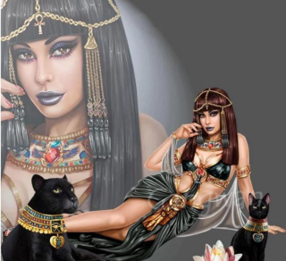 Diamantové vyšívání Obrazy s kamínků KAMÍNKY JSOU PO CELÉ PLOŠE Egypt žena > 15x15cm