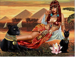 Diamantové vyšívání Obrazy s kamínků KAMÍNKY JSOU PO CELÉ PLOŠE Egypt žena > 15x20cm
